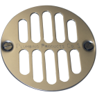 Lasco 3-1/2 In. Chrome Plated Shower Drain Strainer for Tile Installations, 2 In. FPT Outlet Image 1