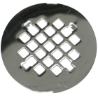 Lasco 4-1/4 In. Chrome Snap-In Shower Drain Strainer Image 1