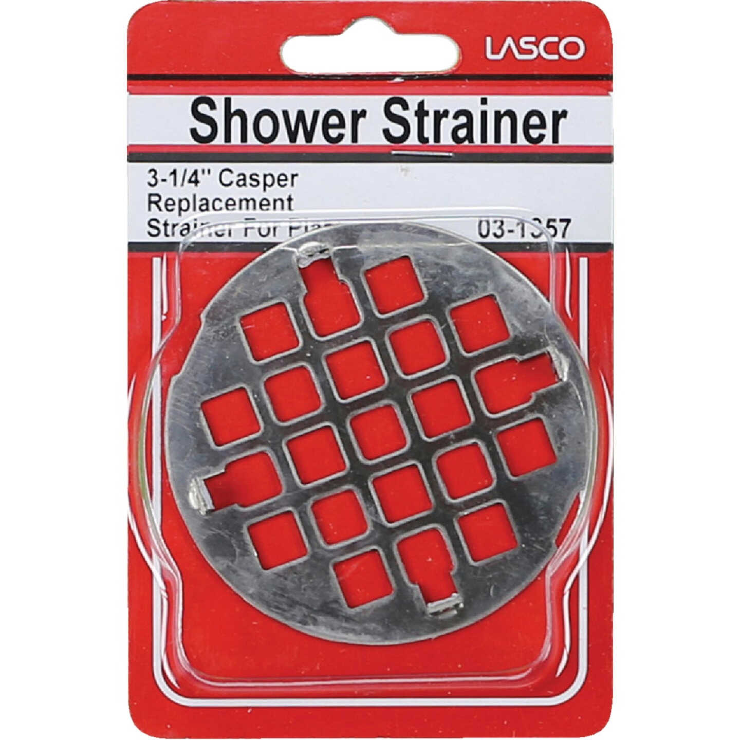 Lasco 3-1/4 In. Chrome Snap-In Shower Drain Strainer Image 2