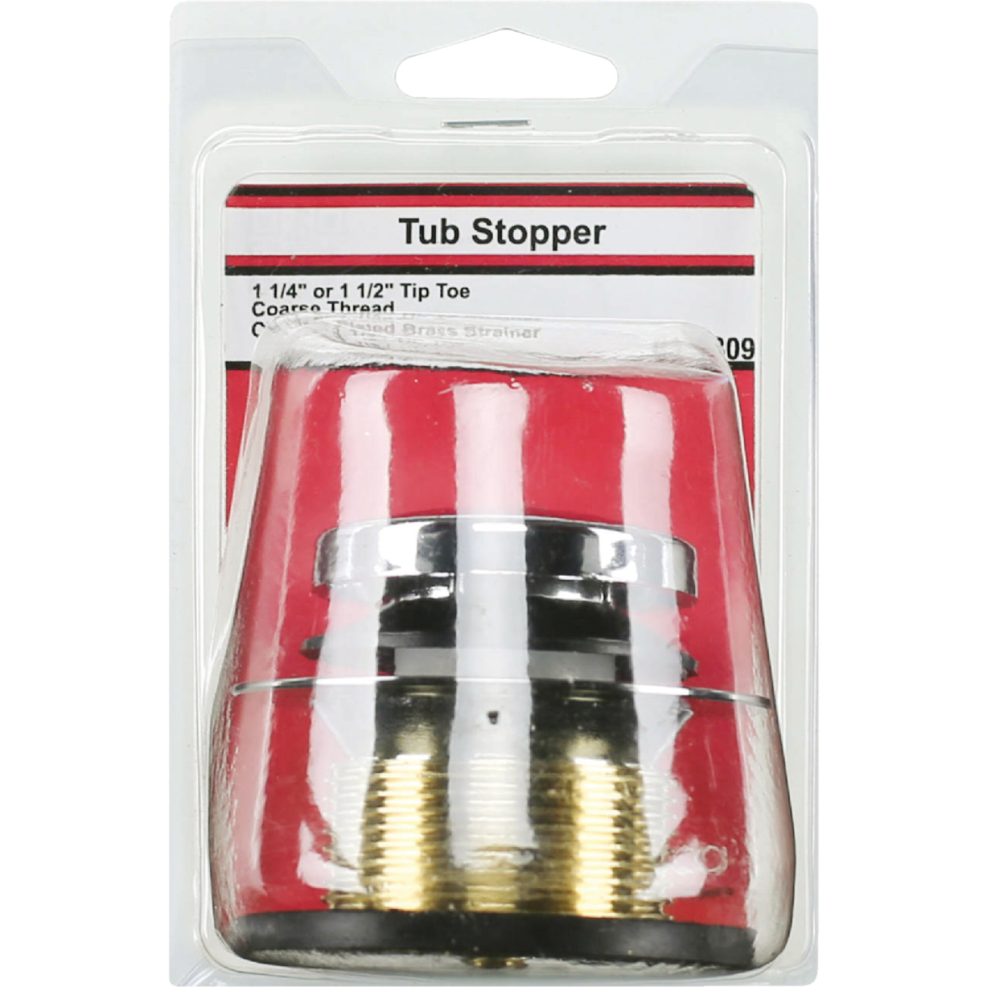 Lasco Polished Chrome Plated Tip Toe Stopper Bath Drain Trim Kit Image 2