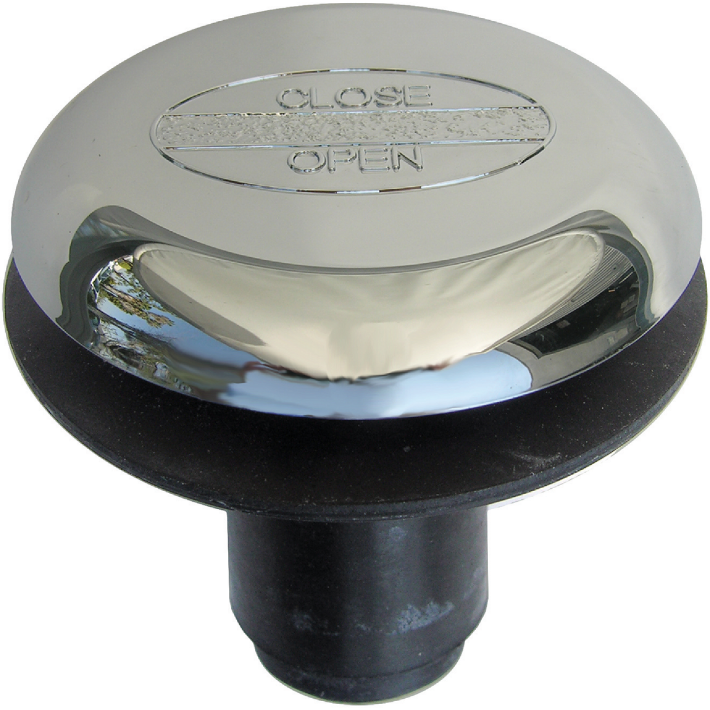 Lasco 3/8 In. x 2 In. Rapid Fit Tip Toe Bathtub Drain Stopper with Chrome Plated Finish Image 1