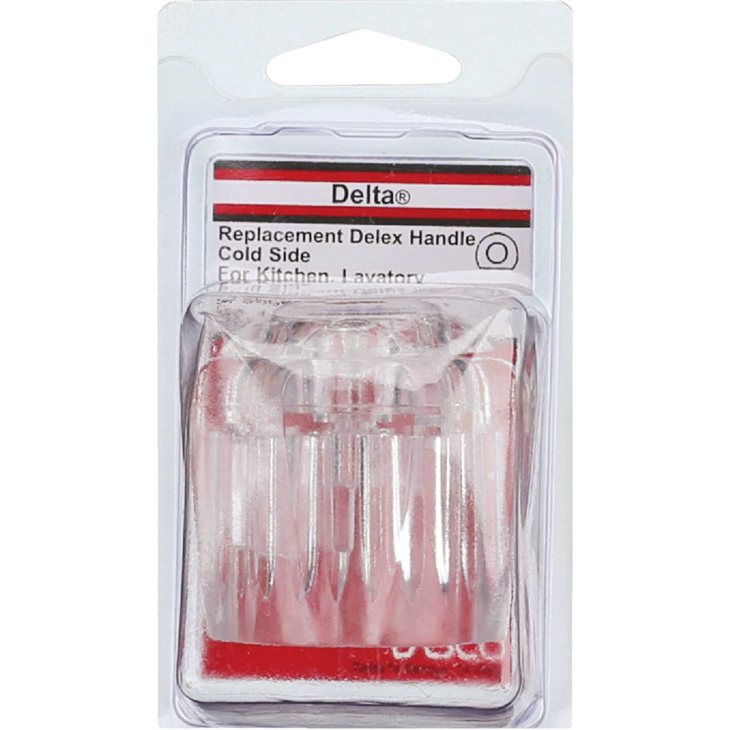 Lasco Delta Delex Cold Round Clear Tub & Shower Handle Kit Image 2