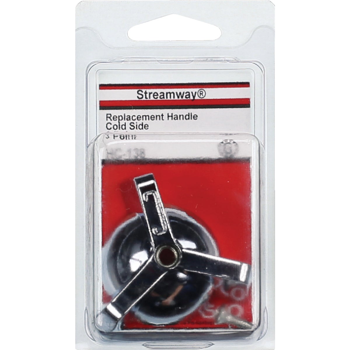 Lasco Streamway 3-Point Cold Chrome Tub & Shower Handle Kit Image 2