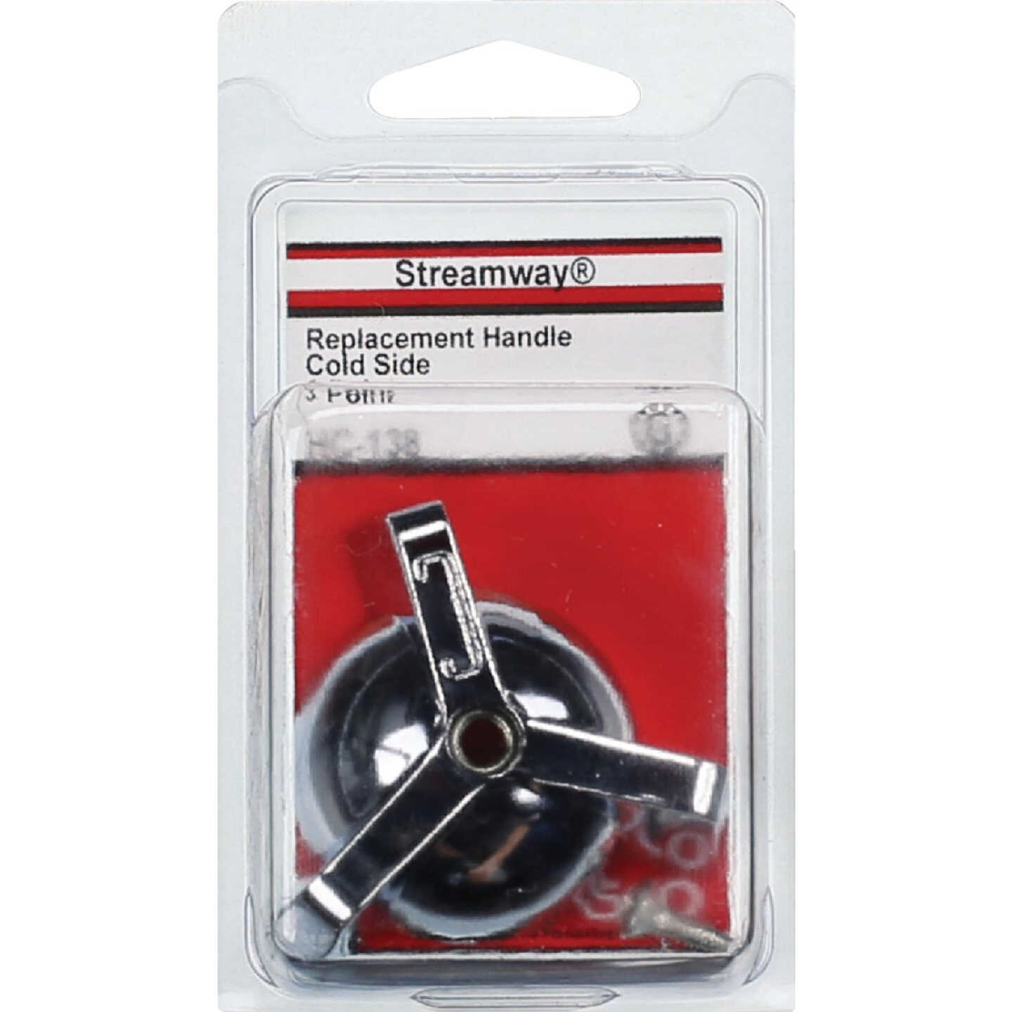 Lasco Streamway 3-Point Cold Chrome Tub & Shower Handle Kit Image 2