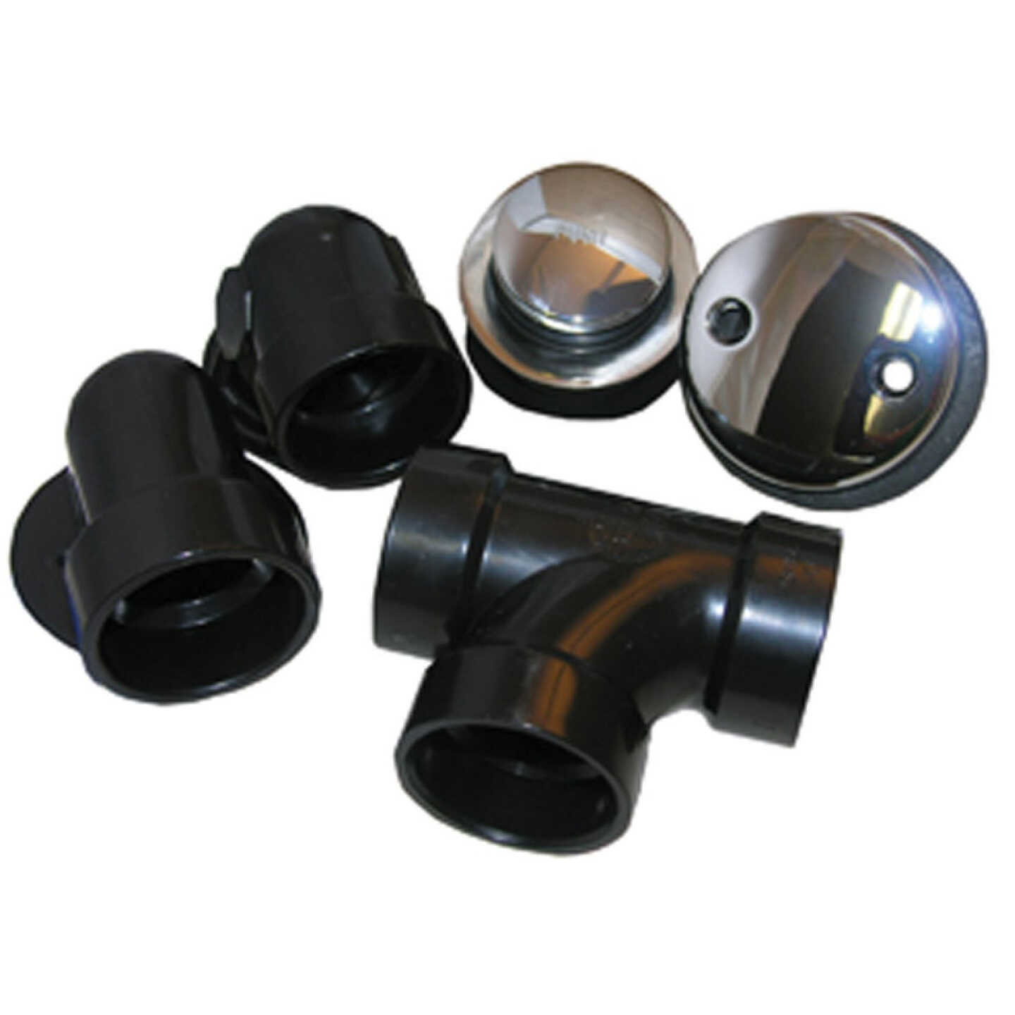 Lasco ABS Bath Drain with Polished Chrome Trim and Waste & Overflow Image 1