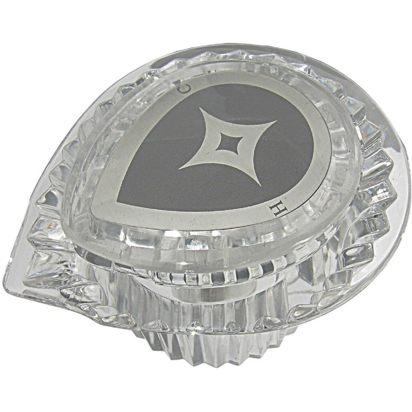 Lasco Moen Teardrop Clear Tub & Shower Handle Kit Image 1