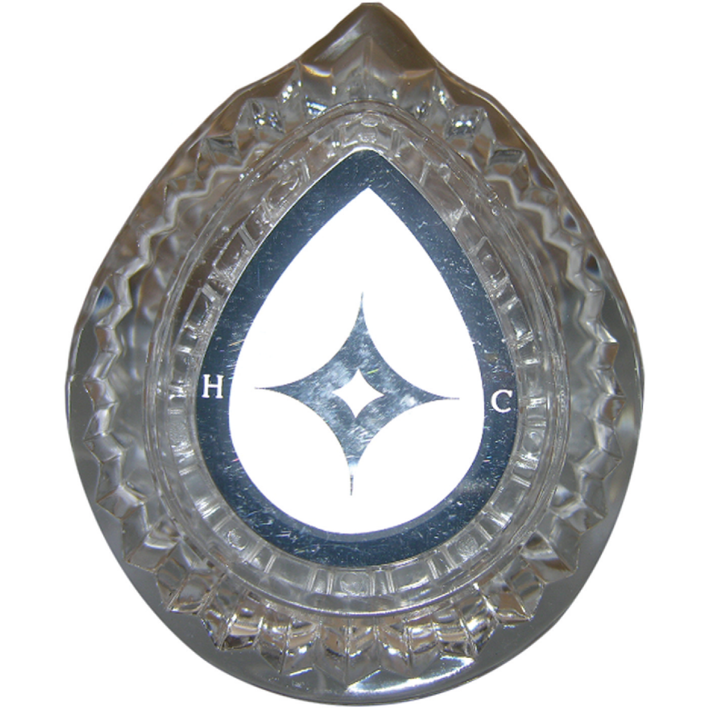 Lasco Moen #424 Clear Faucet Handle Image 1