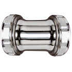 Keeney Double Slip 1-1/4 In. Chrome-Plated Brass Straight Coupling Image 1