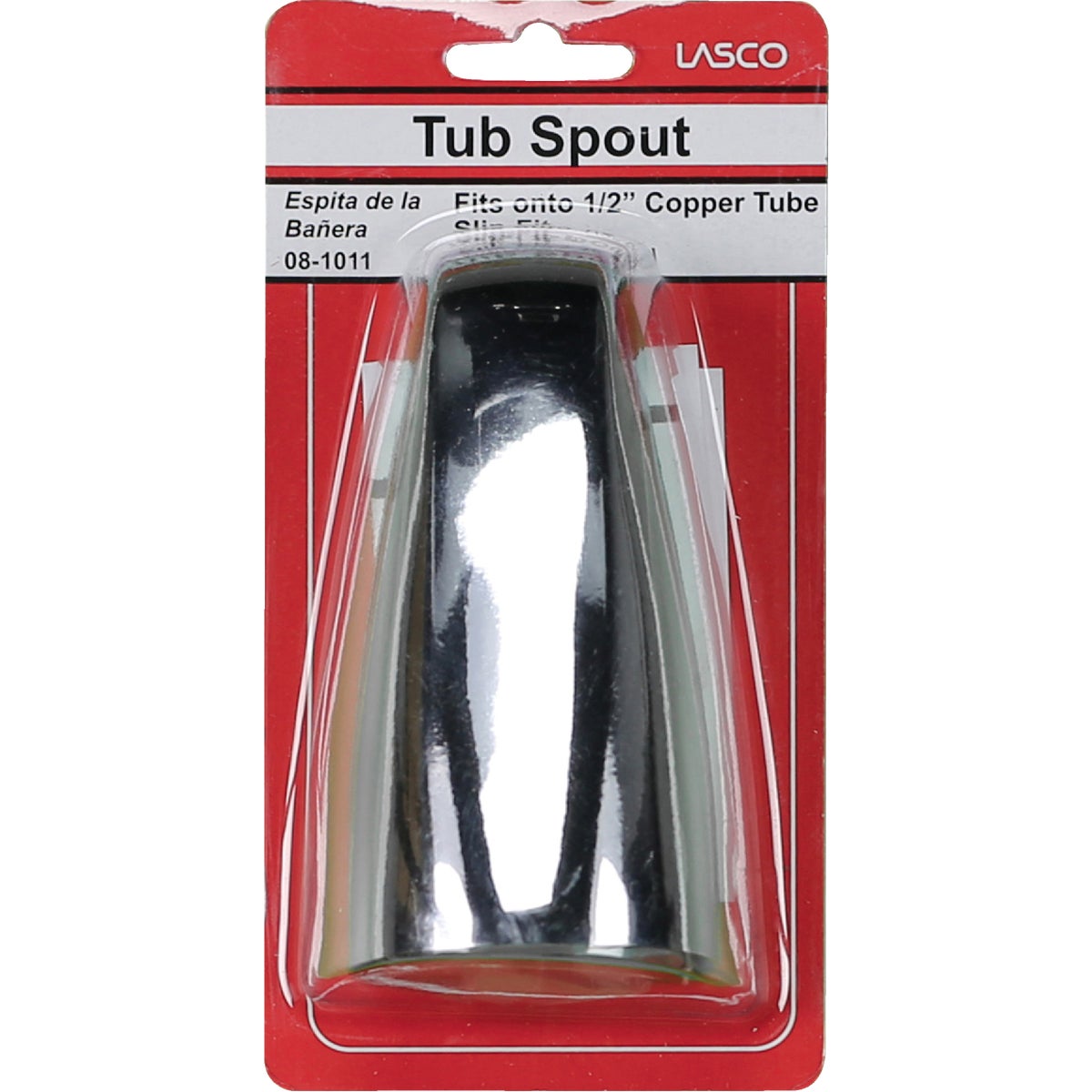 Lasco 5/8 In. Slip-Fit Chrome Bathtub Spout Image 2