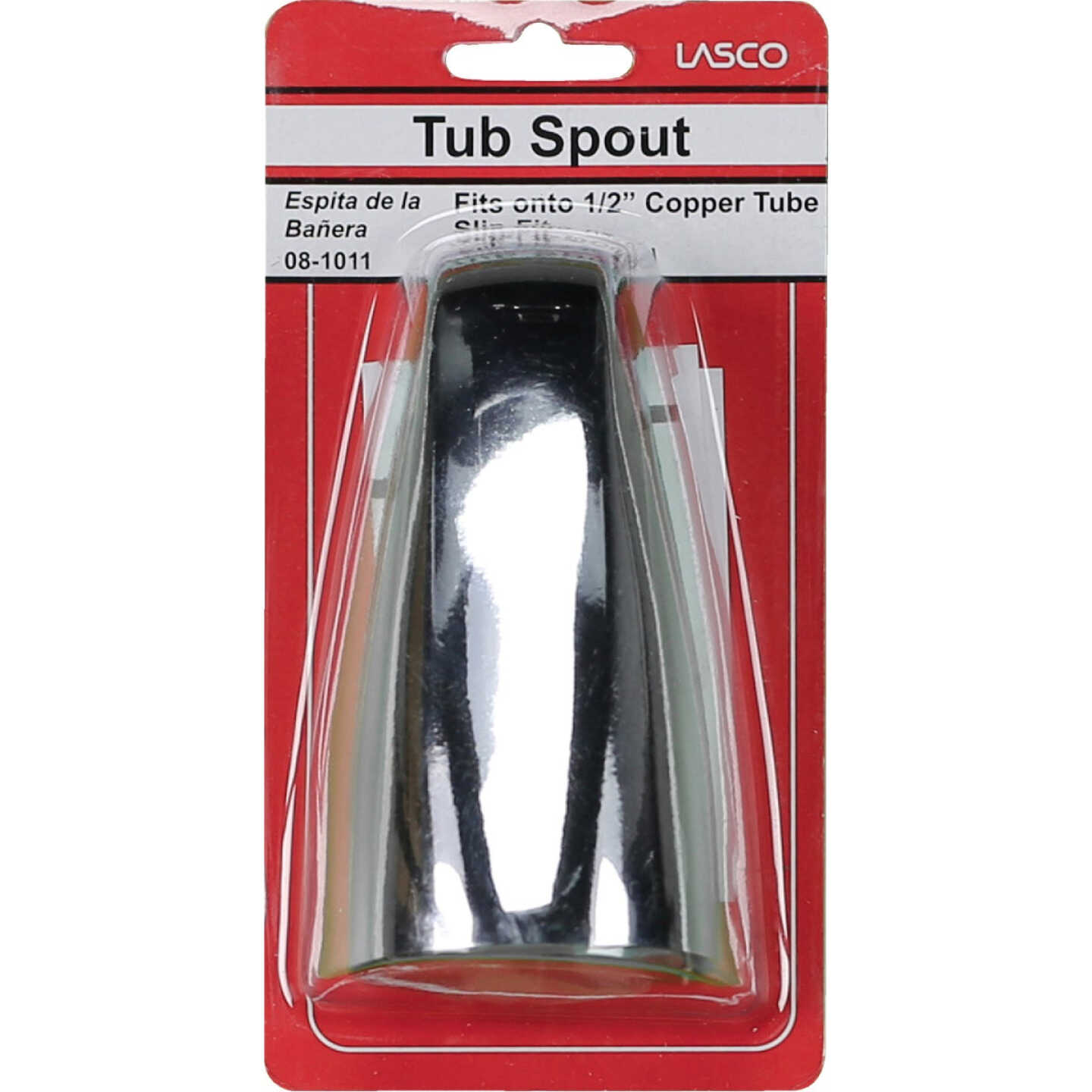 Lasco 5/8 In. Slip-Fit Chrome Bathtub Spout Image 2