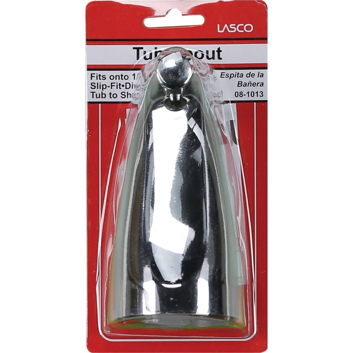 Lasco 5/8 In. Slip-Fit Chrome Bathtub Spout with Diverter Image 2
