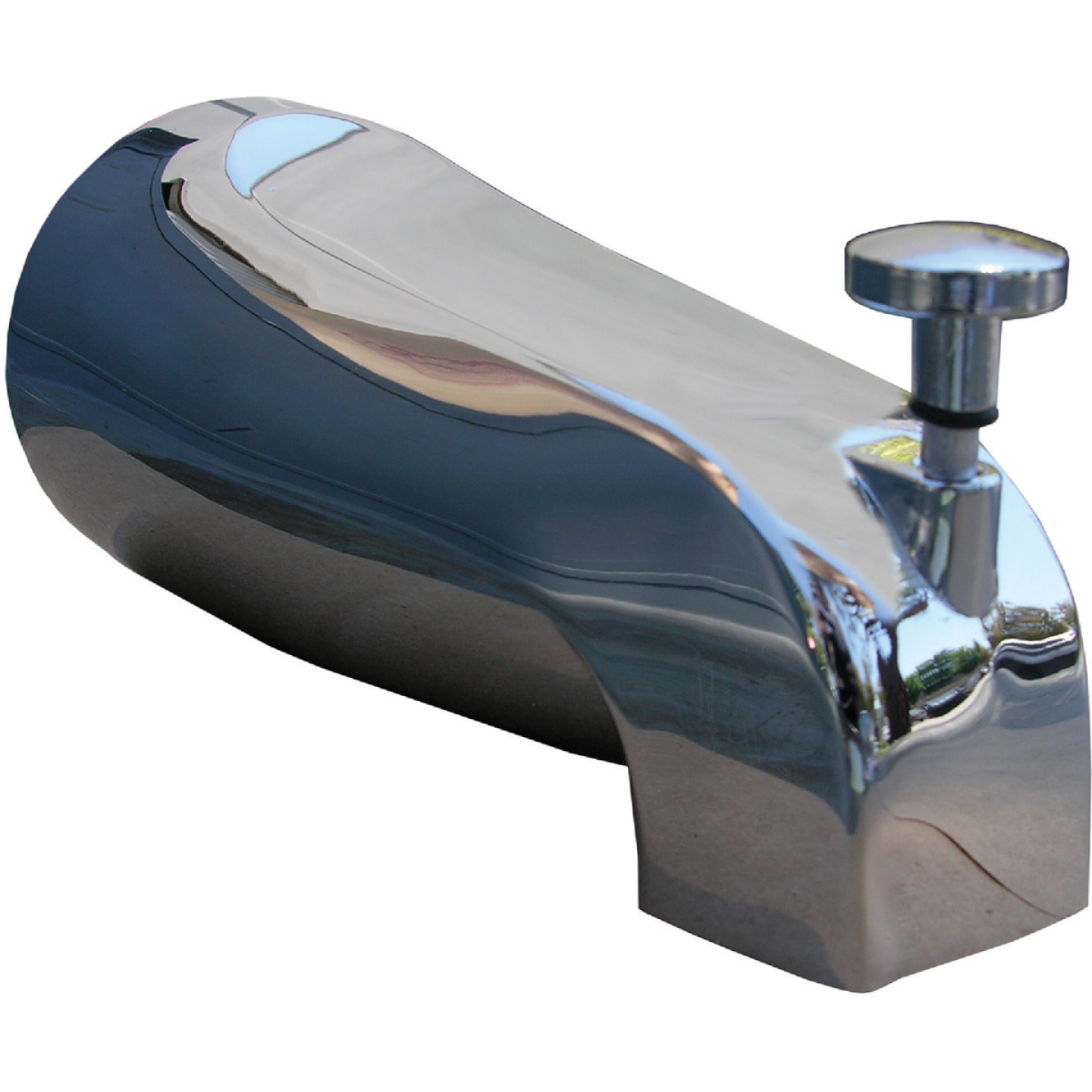 Lasco 1/2 In. FPT Chrome Bathtub Spout with Diverter Image 1