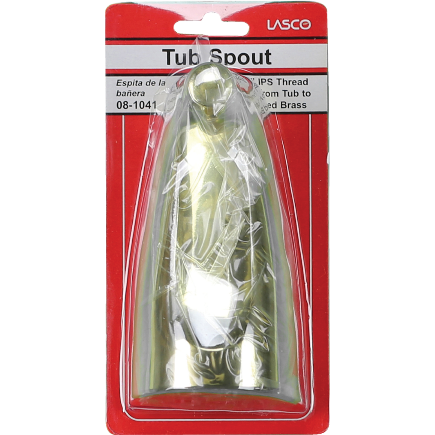 Lasco 1/2 In. FPT Polished Brass Bathtub Spout with Diverter Image 2