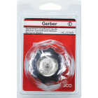 Lasco Gerber Long Broach with Hot & Cold Buttons, Divert Chrome Tub & Shower Handle Kit Image 2