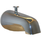 Lasco 1/2 In. or 3/4 In. Chrome Bathtub Spout with Diverter Image 1