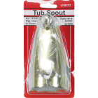 Lasco 4-Way Polished Brass Bathtub Spout with Diverter Image 2