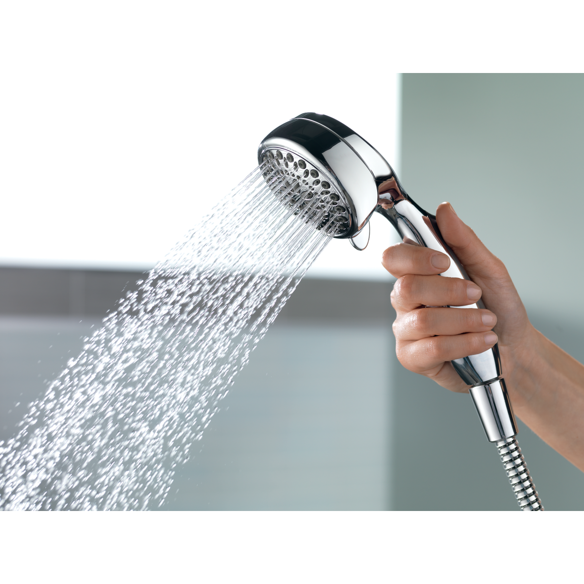 Delta 7-Spray 1.8 GPM Handheld Shower Head, Chrome Image 2
