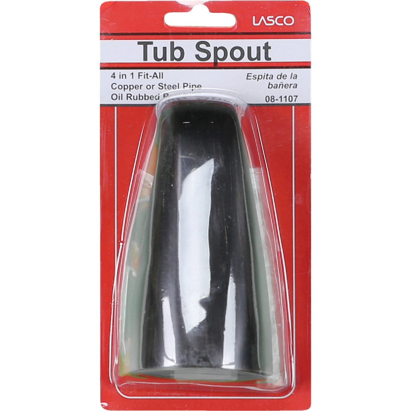 Lasco 4-Way Oil Rubbed Bronze Bathtub Spout Image 2