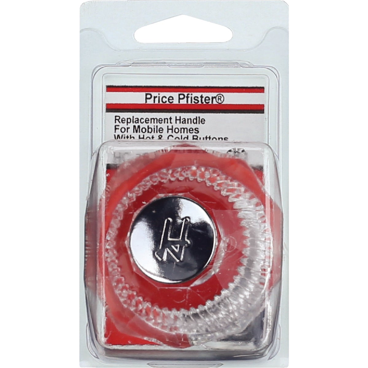 Lasco Price Pfister Mobile Home Handle with Hot & Cold Buttons Clear Tub & Shower Handle Kit Image 2