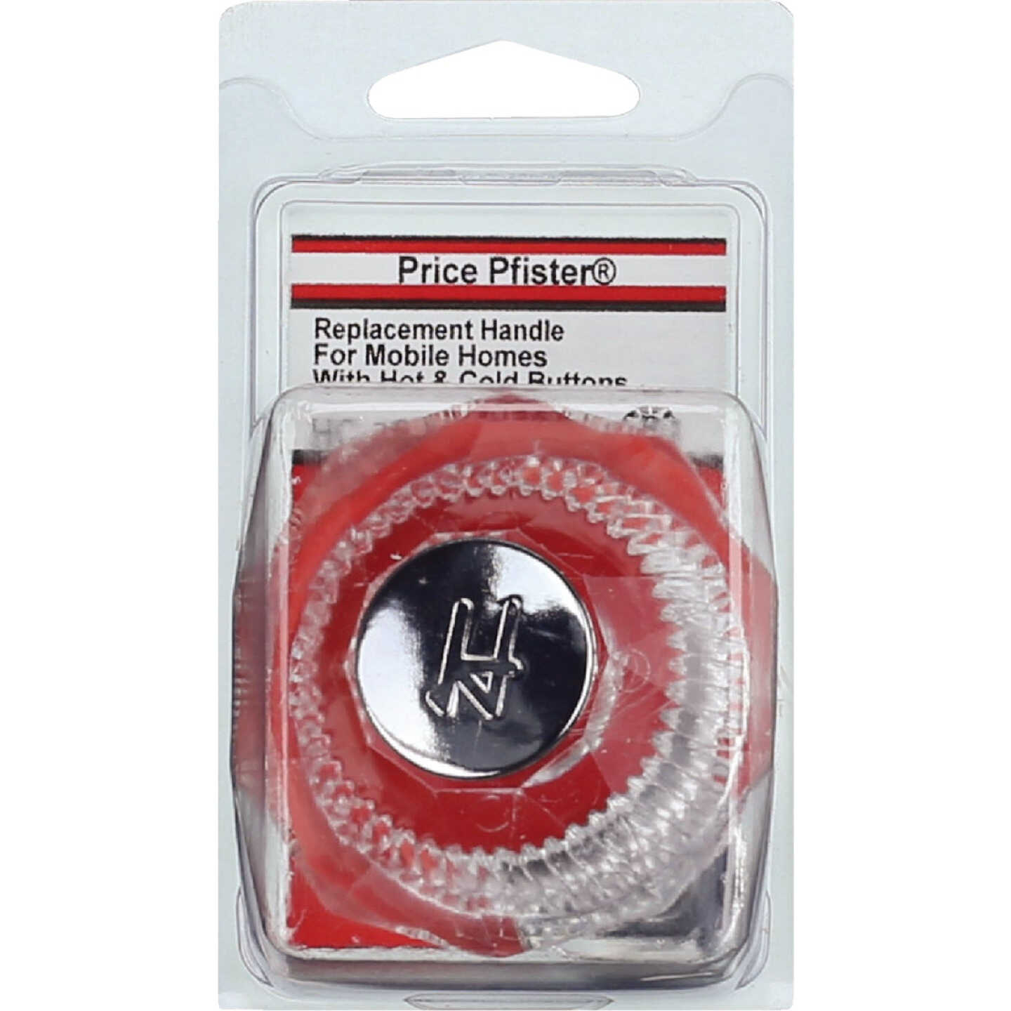 Lasco Price Pfister Mobile Home Handle with Hot & Cold Buttons Clear Tub & Shower Handle Kit Image 2