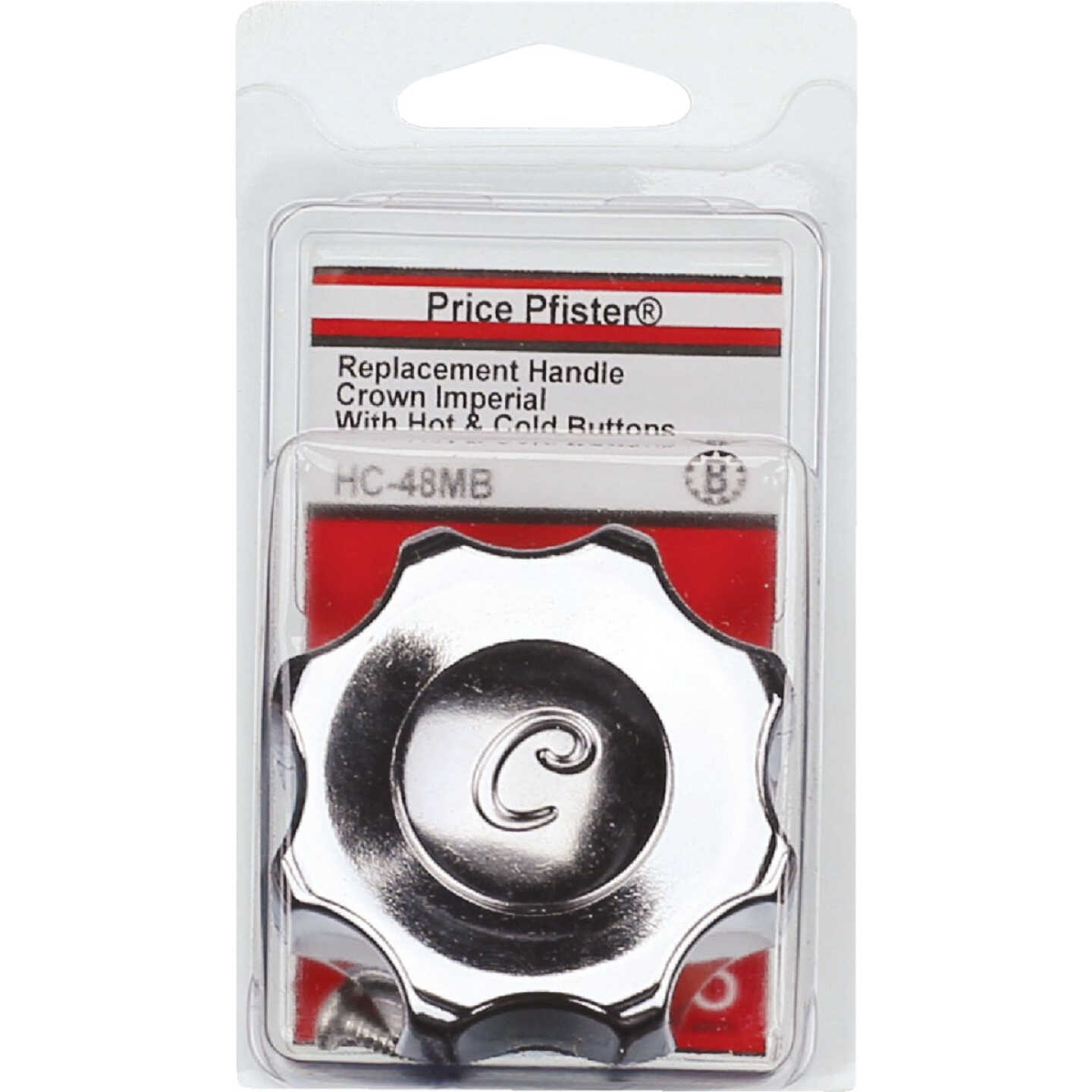 Lasco Price Pfister Crown Imperial Tub & Shower Chrome Tub & Shower Handle Kit Image 2