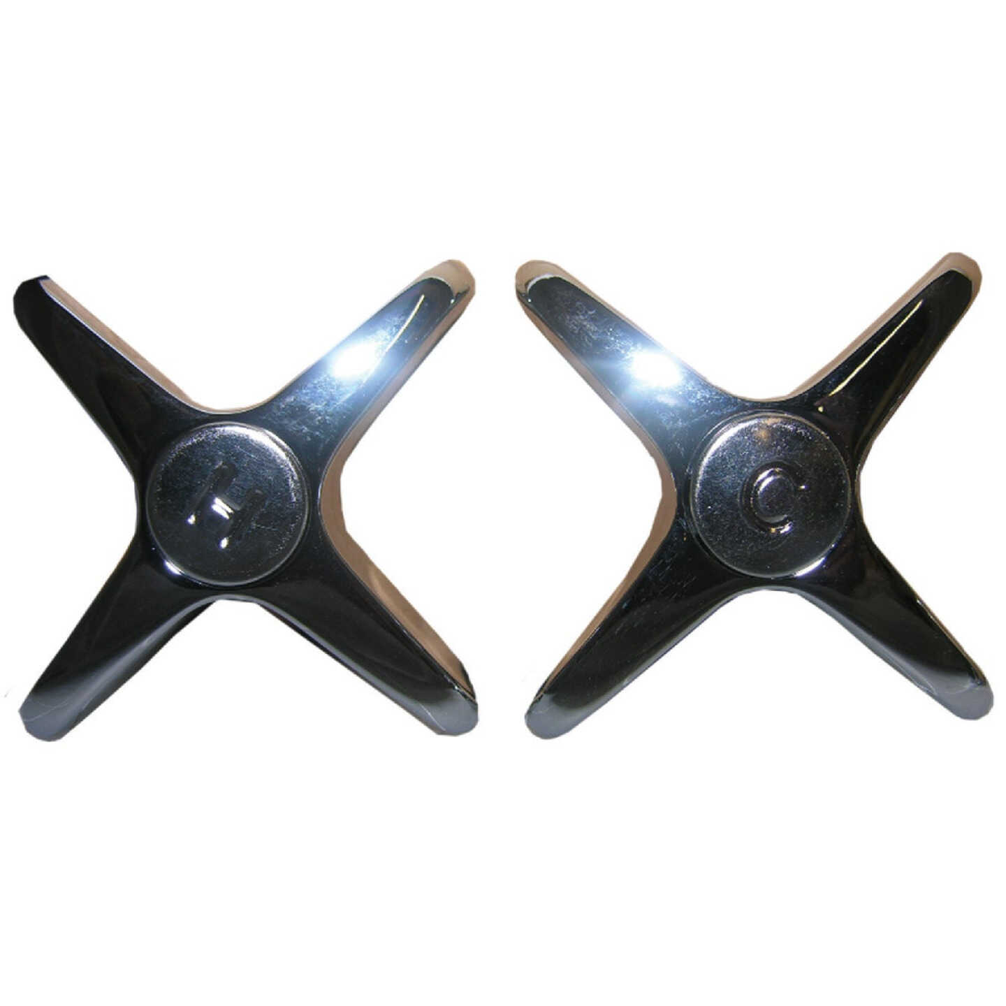 Lasco Price Pfister Hot & Cold Chrome Tub & Shower Handle Kit (2-Pack) Image 1