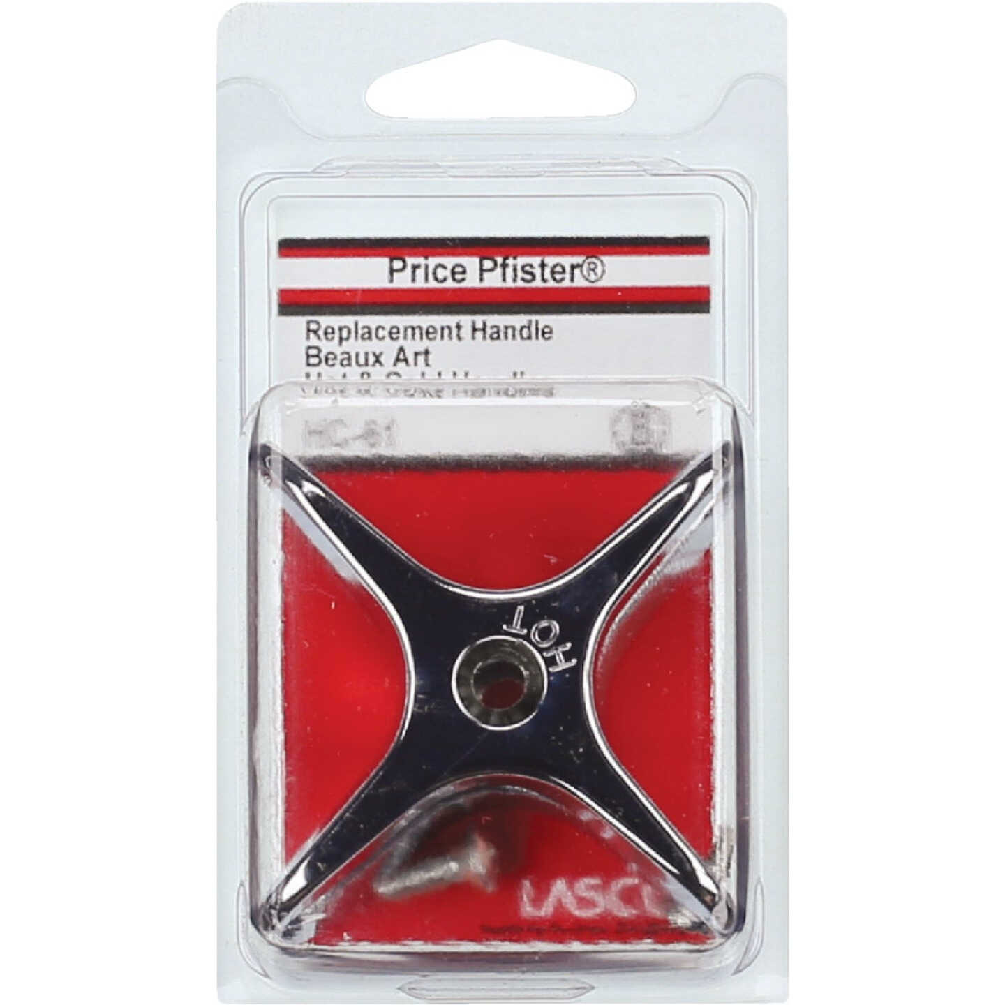 Lasco Price Pfister Hot & Cold Chrome Tub & Shower Handle Kit (2-Pack) Image 2