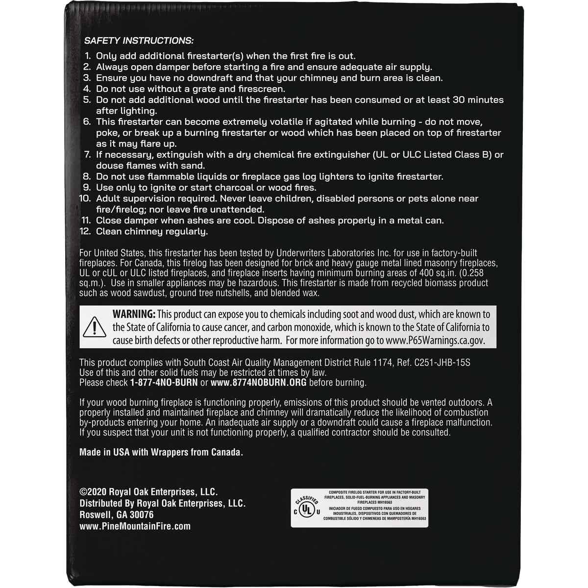 Pine Mountain ExtremeStart Fire Starter (12-Pack) Image 3