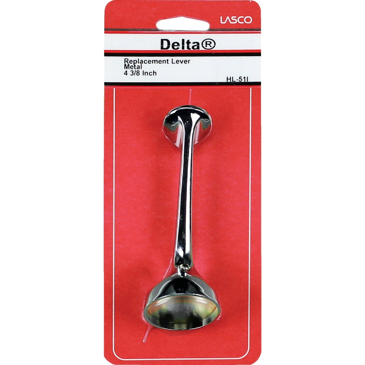 Lasco Delta Long Lever Chrome Tub & Shower Handle Kit Image 2