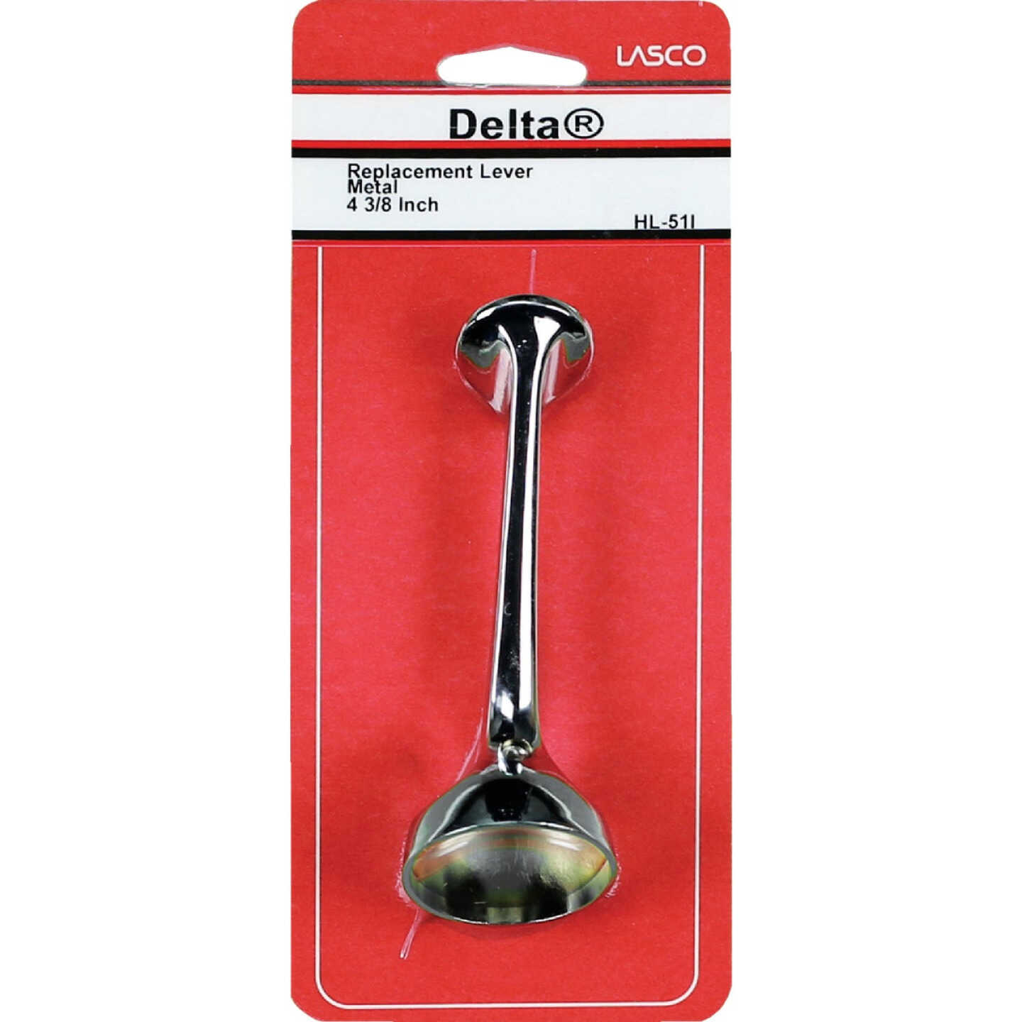 Lasco Delta Long Lever Chrome Tub & Shower Handle Kit Image 2