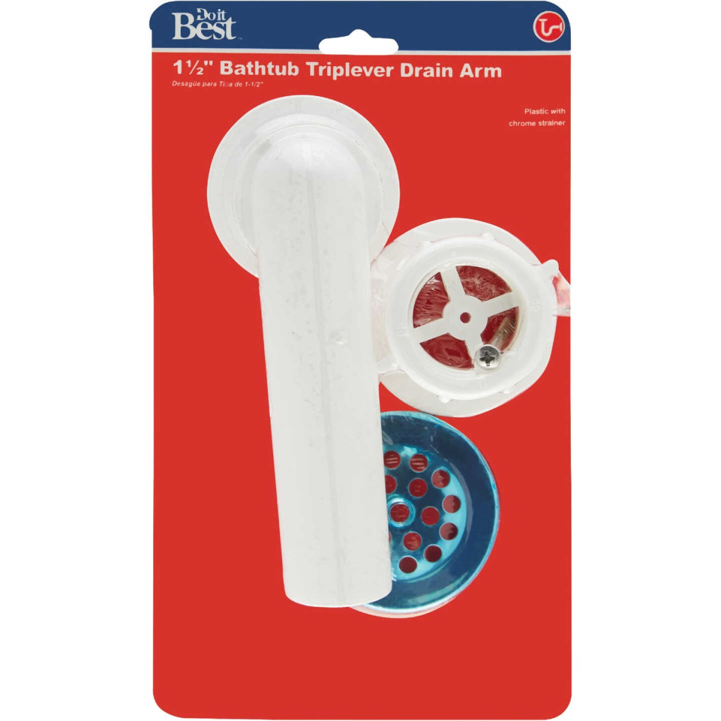 Do it Best 1-1/2 In. PVC Overflow and Waste Shoe Image 2