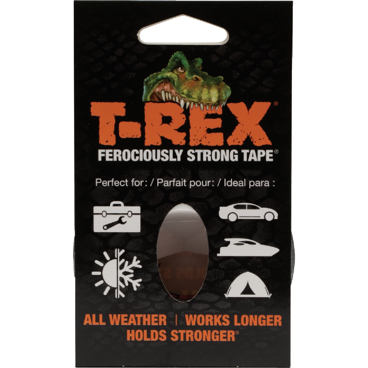 T-REX 1In. x 10 Yd. Duct Tape, Gray Image 3