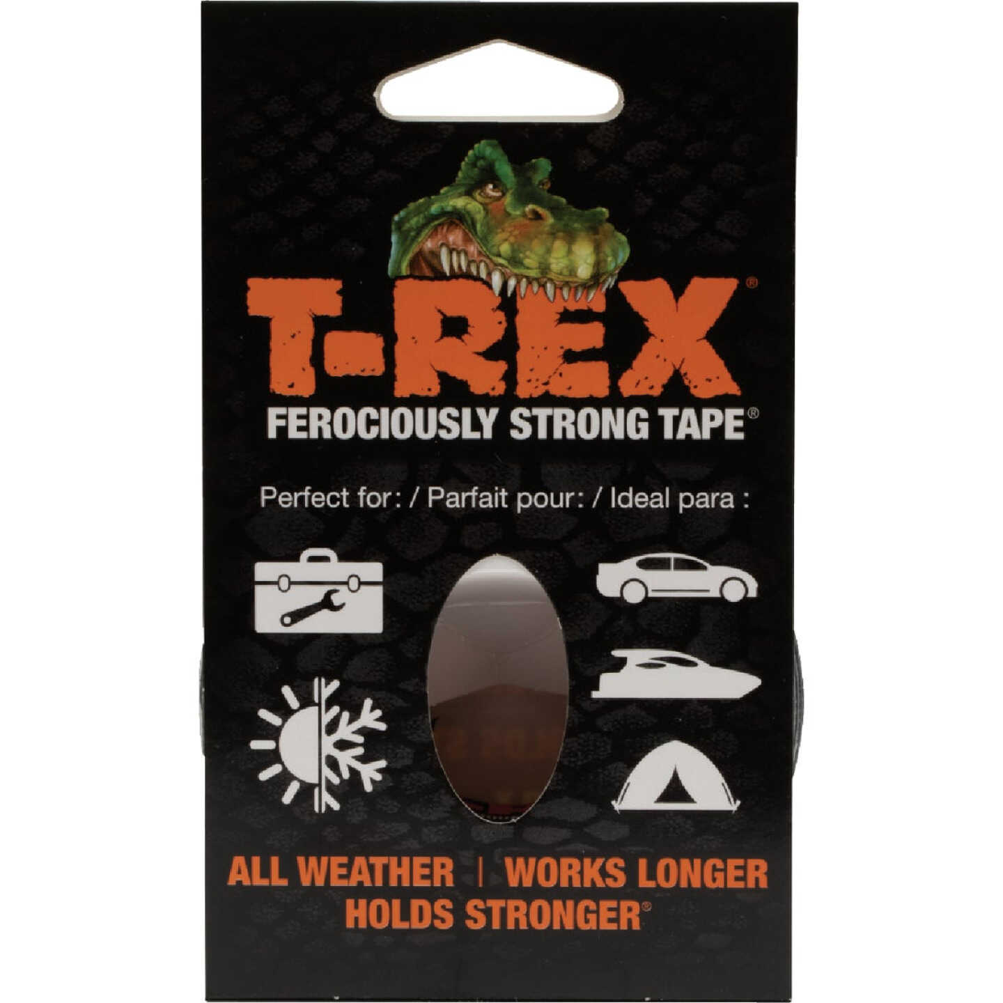 T-REX 1In. x 10 Yd. Duct Tape, Gray Image 3