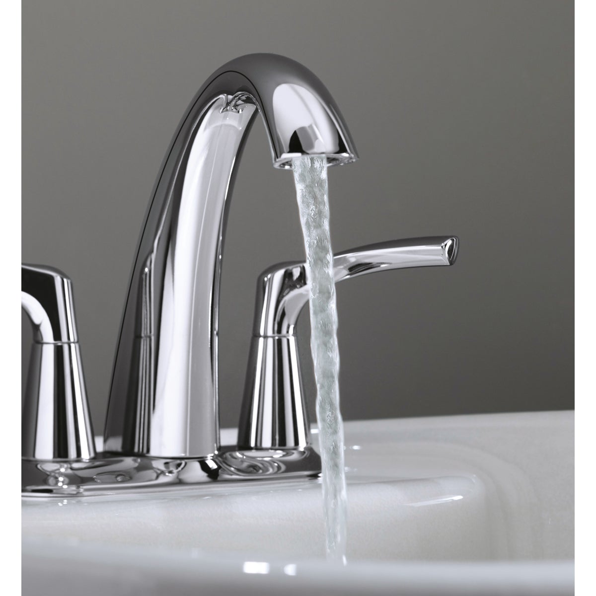 Kohler Mistos Chrome 2-Handle Lever 4 In. Centerset Bathroom Faucet with Pop-Up Image 3
