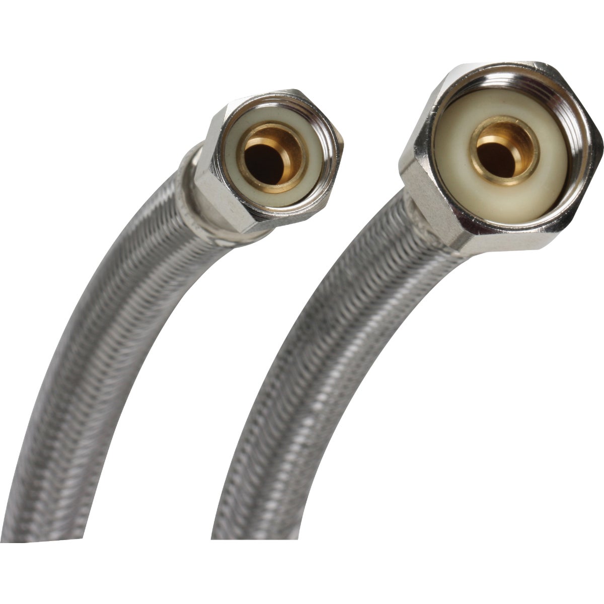 Fluidmaster 3/8 In. C x 1/2 In. FIP x 36 In. L Braided Stainless Steel Faucet Connector Image 1