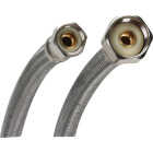 Fluidmaster 3/8 In. C x 1/2 In. FIP x 36 In. L Braided Stainless Steel Faucet Connector Image 1