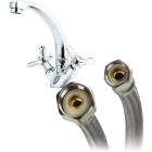 Fluidmaster 3/8 In. C x 1/2 In. FIP x 36 In. L Braided Stainless Steel Faucet Connector Image 6