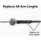 Korky StrongARM Universal Chrome Tank Lever with Classic Style Handle Image 4