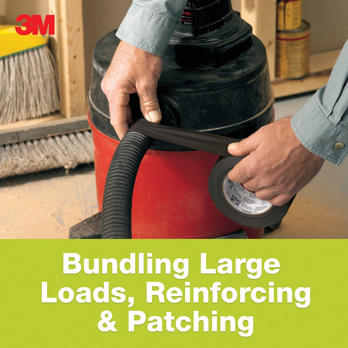 3M 1.88 In. x 30 Yd. Extreme Hold Duct Tape, Black Image 4