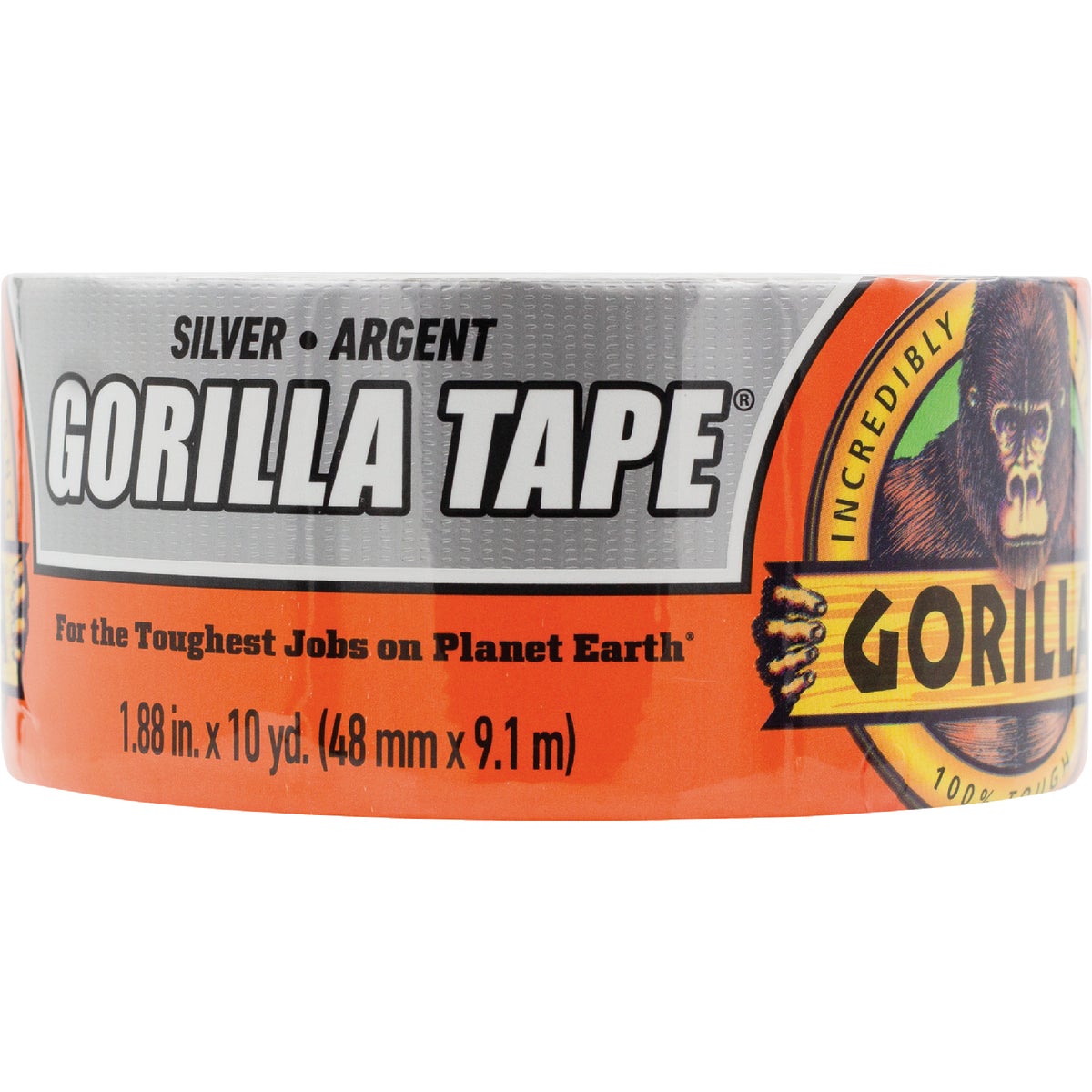 Gorilla 1.88 In. x 10 Yd. Heavy-Duty Duct Tape, Silver Image 4