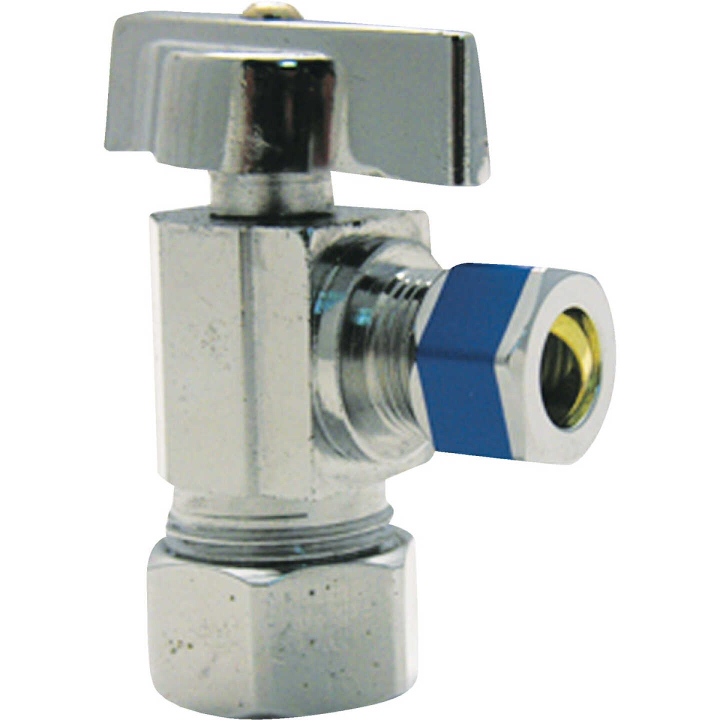 Lasco 5/8 In. C Outlet x 3/8 In. C Inlet 1/4 Turn Angle Valve Image 1