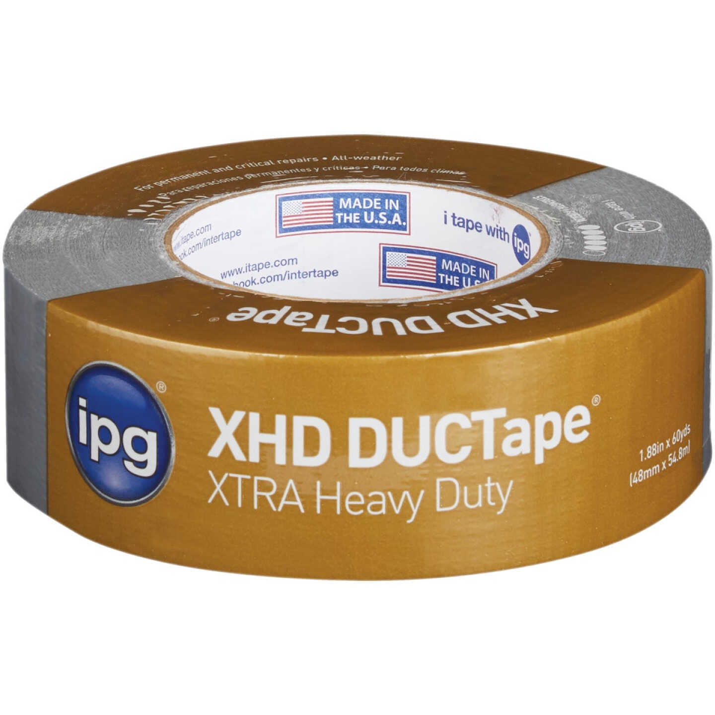 Intertape XHD DUCTape 2 In. x 60 Yd. Duct Tape, Silver Image 2