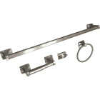 Home Impressions Vista Brushed Nickel 4-Piece Bath Hardware Set Image 1
