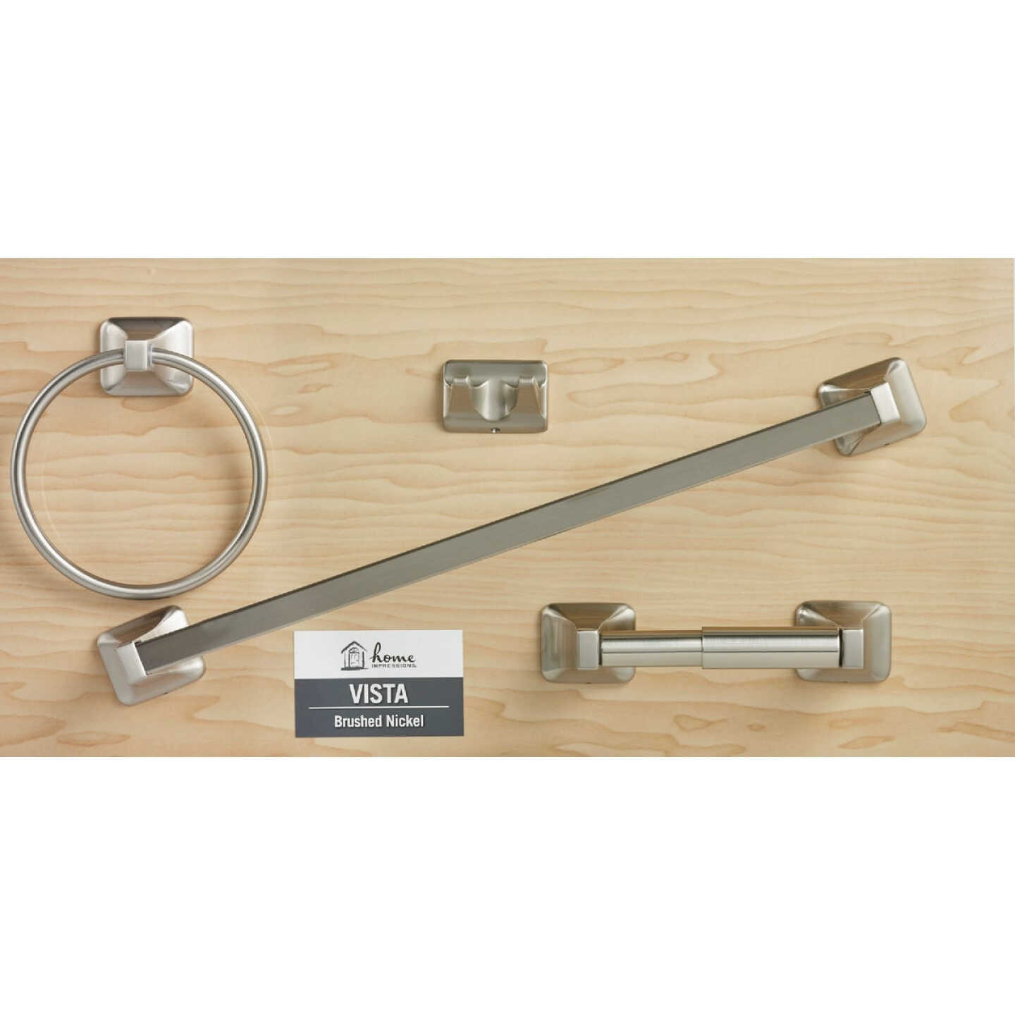 Home Impressions Brushed Nickel Toilet Paper Replacement Roller Image 2