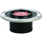 Sioux Chief Total Knockout 3 In. Hub/Inside 4 In. ABS Toilet Flange Flange with SS Swivel Ring Image 1