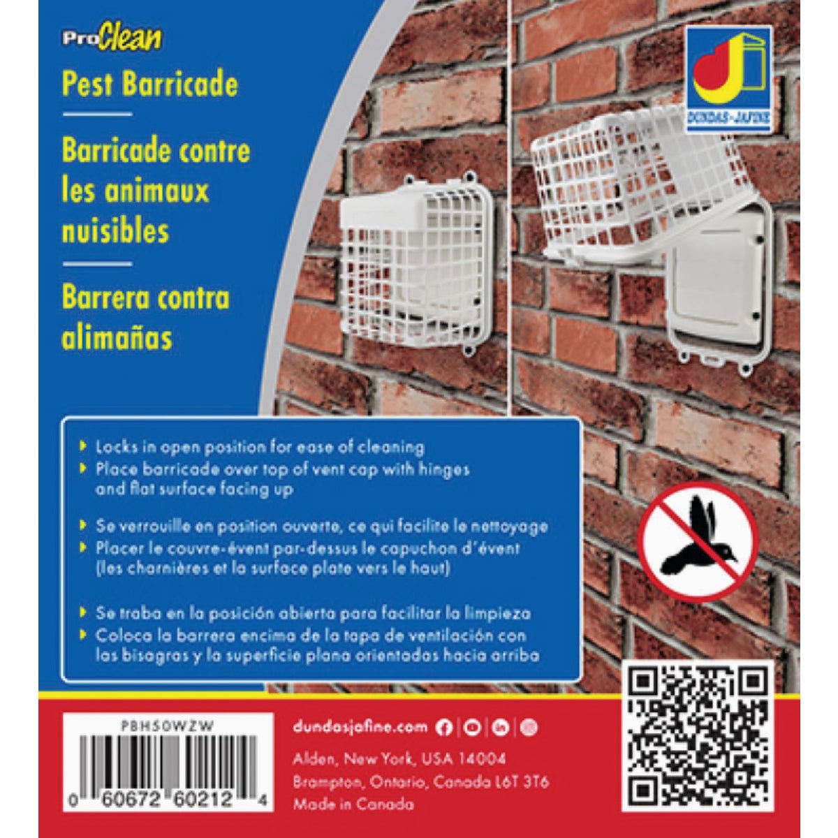 Dundas Jafine ProClean 4 In. Plastic Pest Barricade Vent Guard