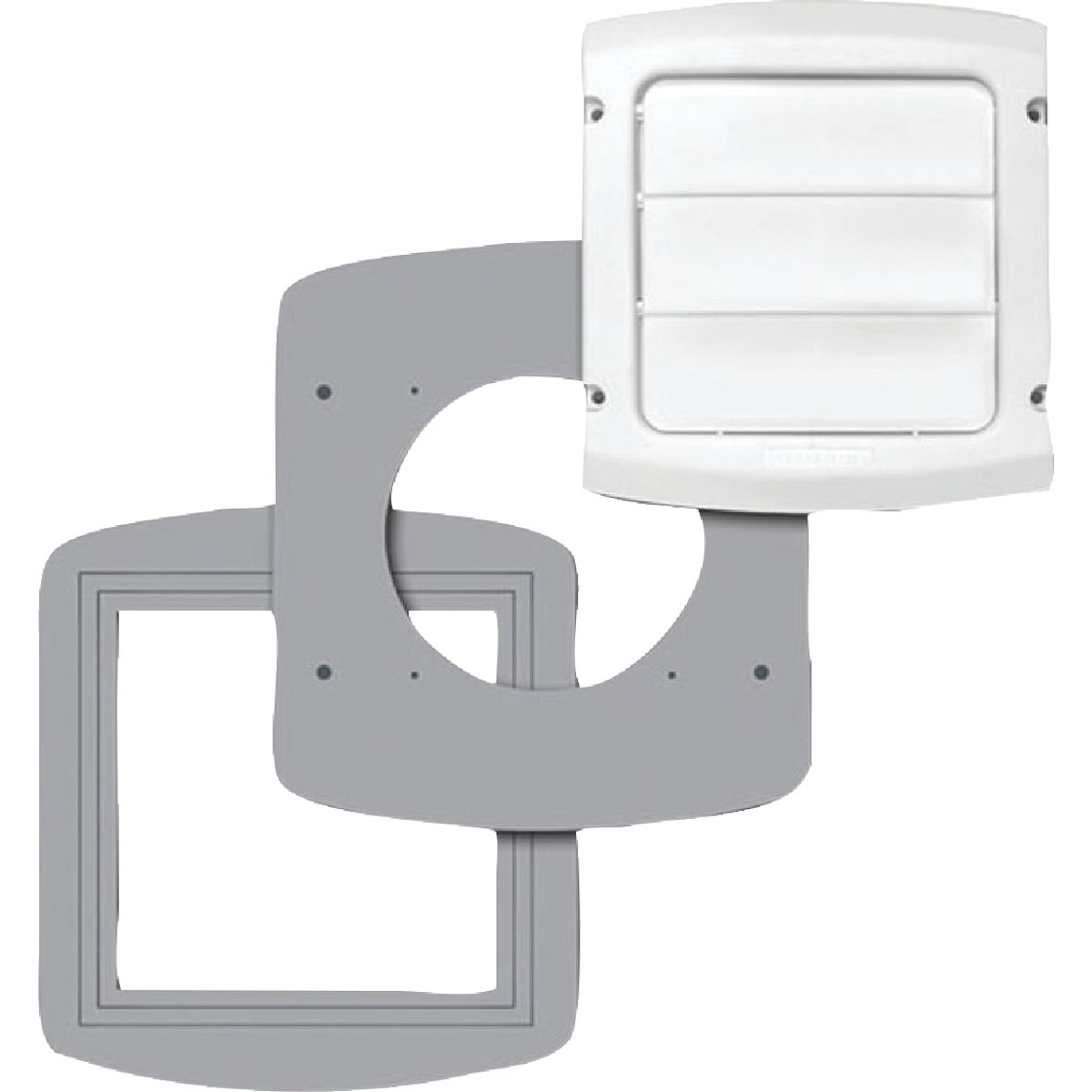 Dundas Jafine EzFix 4 In. White Plastic Replacement Vent Cap & Gasket Kit Image 3