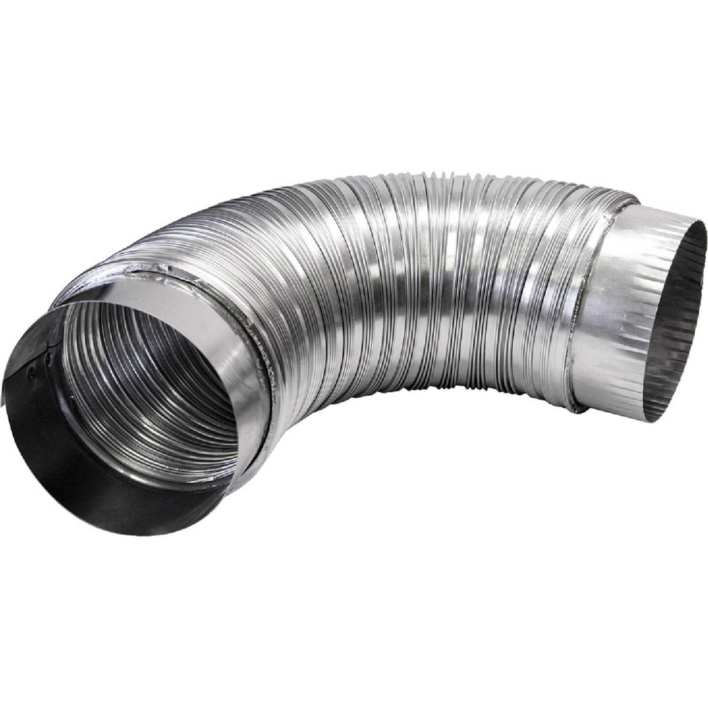 Dundas Jafine 4 In. x 2 Ft. Aluminum Semi-Rigid Dryer Duct with Collars Image 1