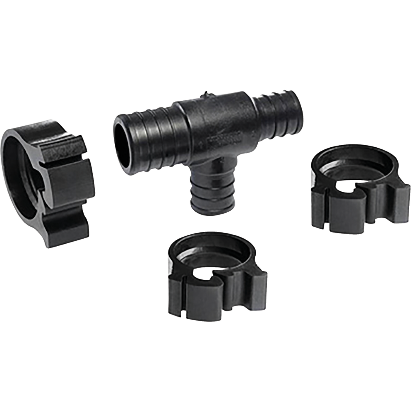 Flair-It 1 PEXLock In. x 3/4 In. x 3/4 In. Plastic Reducing PEX Tee Image 1