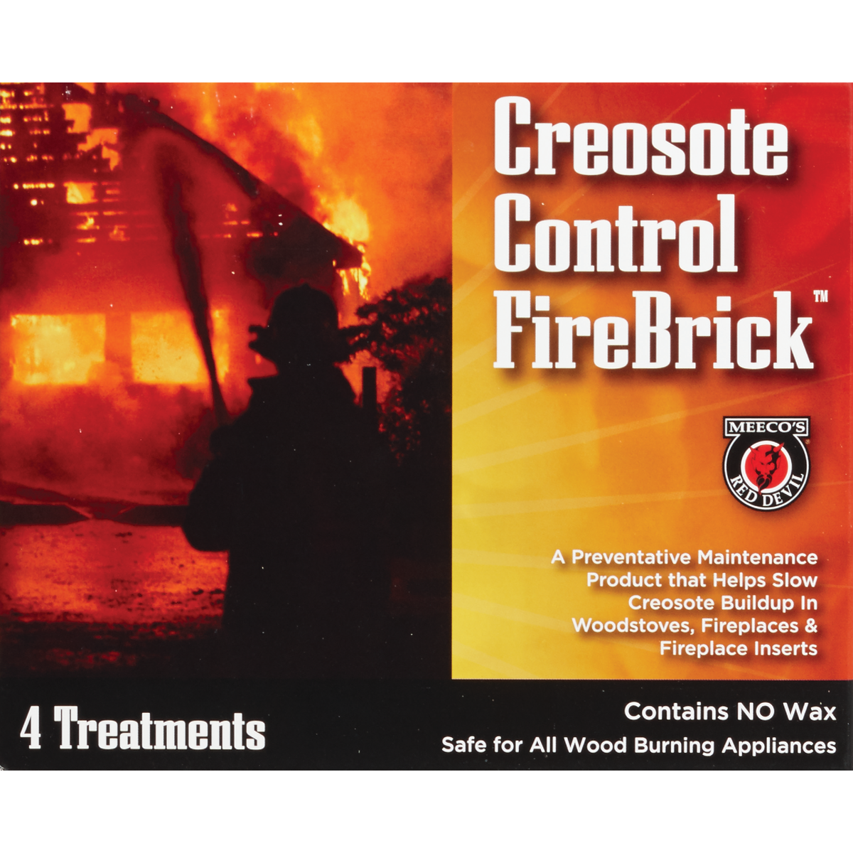Meeco's Red Devil Creosote Control FireBrick 2-1/2 Lb. Block Creosote Remover Image 2